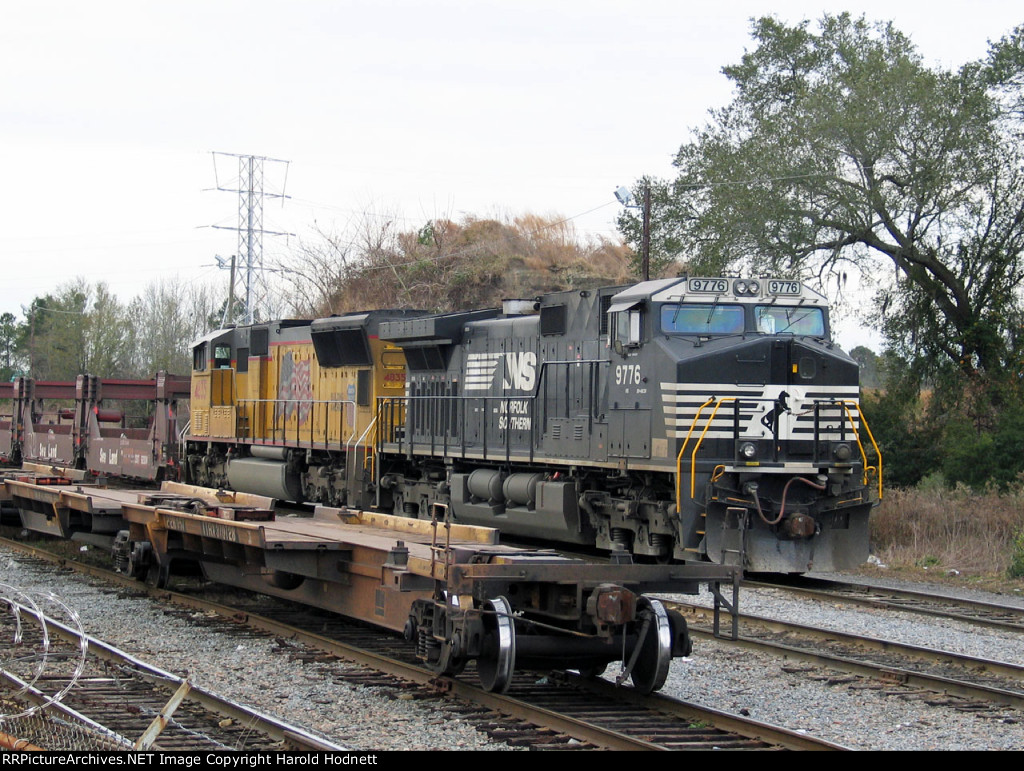 NS 9776 & UP 4835 in the intermodal yard